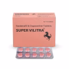 Super Vilitra Dual-Treatment Tablets Supporting Potent Erectile Function and Better Ejaculation Management for Adult Men.