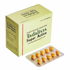 Tadalista Super Active Fast-Acting Softgels for Strong Erections, Extended Performance, and Enhanced Male Wellness