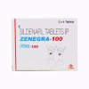 Zenegra 100 Mg Sildenafil Tablets for Treating Erectile Dysfunction and Improving Erection Duration in Adult Men