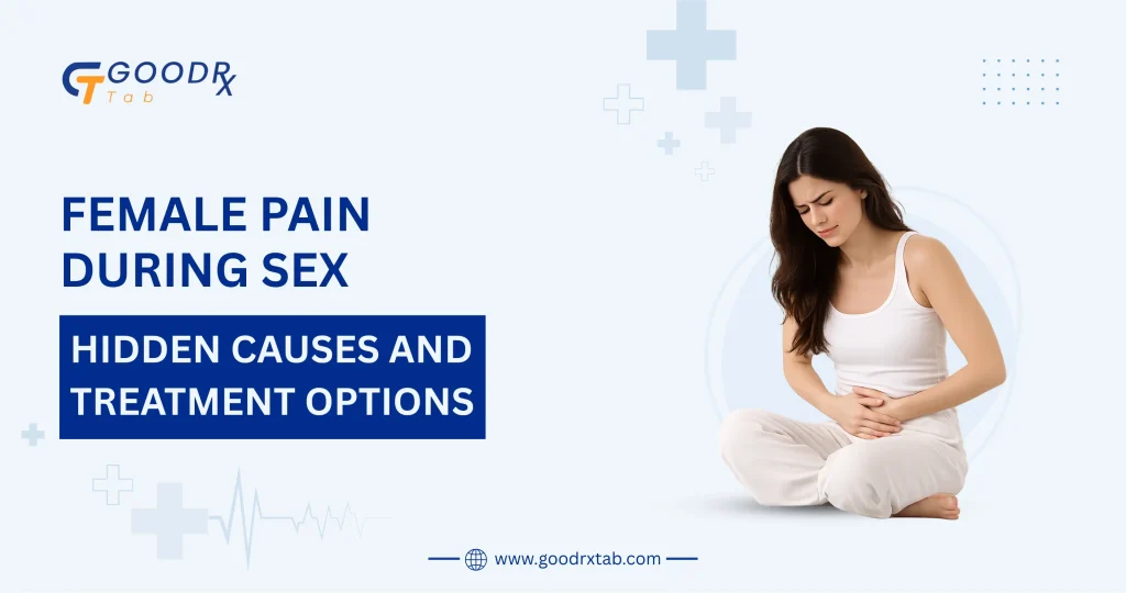 Woman experiencing pain during sex talking to doctor about causes and treatment
