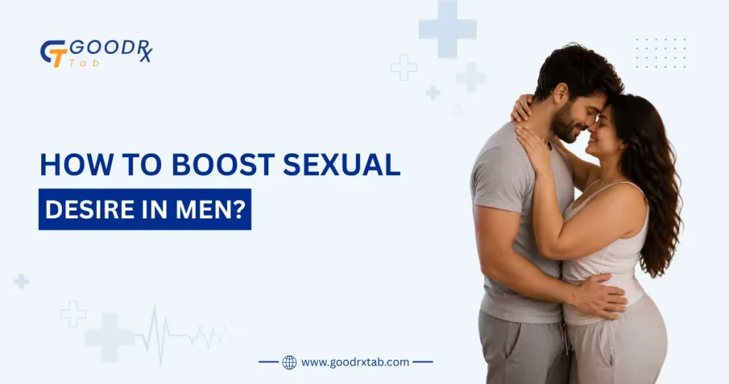 Medical illustration showing a supportive couple with a confident man, representing that impotence does not eliminate sexual desire and highlighting intimacy, emotional connection, men's sexual health, and erectile dysfunction awareness.