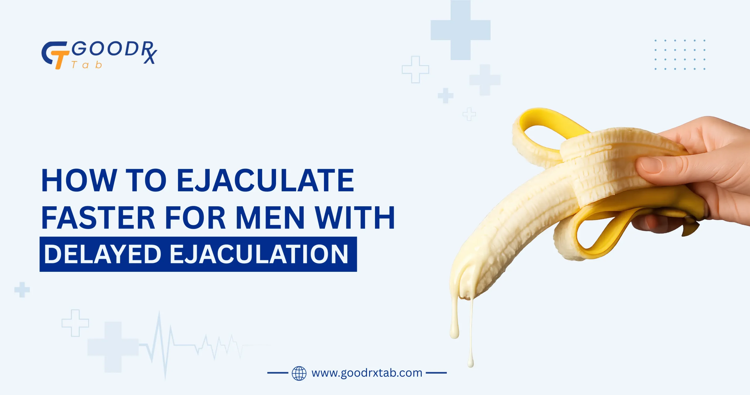 Professional medical illustration showing a man discussing delayed ejaculation and sexual health concerns with a healthcare professional, highlighting treatment options, communication, and men's sexual wellness.